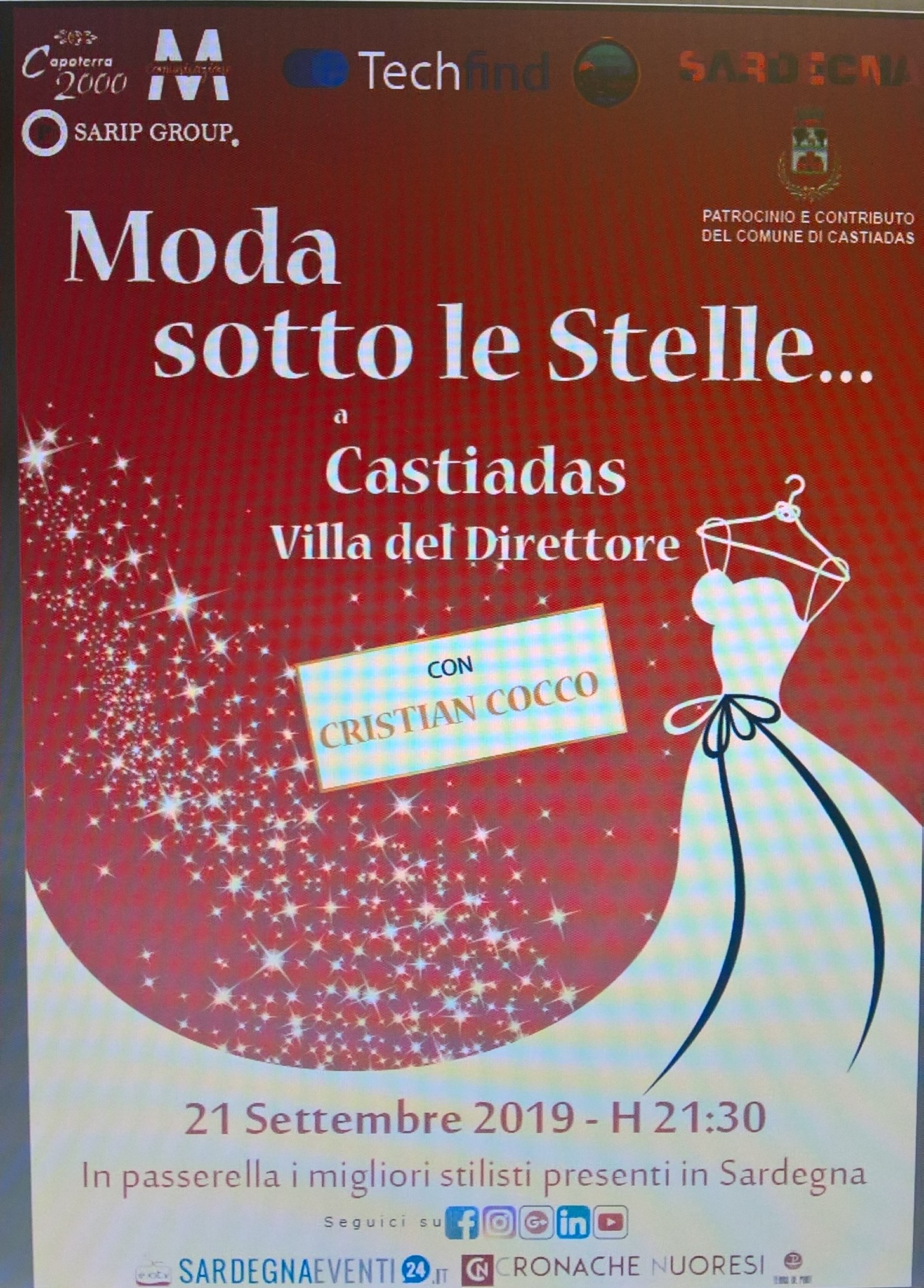 MODA SOTTO LE STELLE. Sabato 21 settembre 2019 - ore 21.30