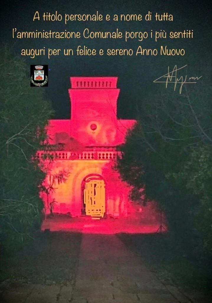 Auguri di felice e sereno Anno Nuovo