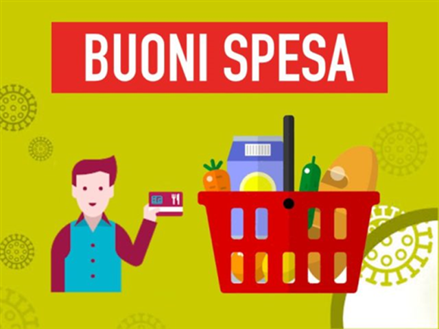 Buoni spesa per acquisto generi alimentari in abbinamento al buono natale